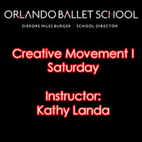 Creative Movement I Saturday - Kathy Landa